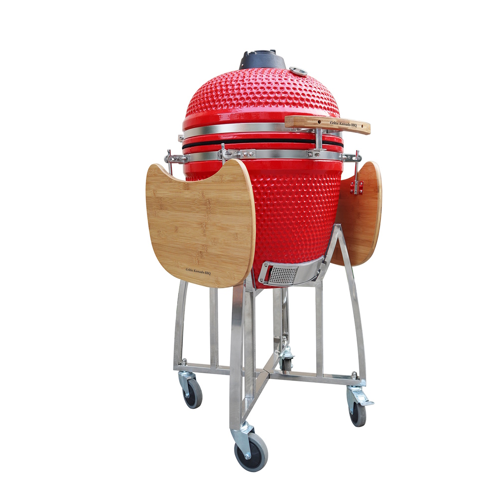 Celtic Kamado Ceramic 21 inch BBQ in Red