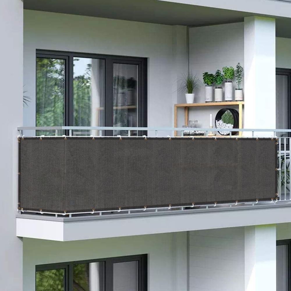 Balcony Cover Shadow Comfort (0.9m x 3m) - Carbon Black