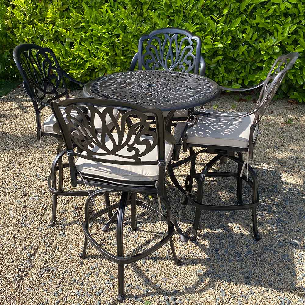 Amalfi 4 Seater Bar Set in Bronze