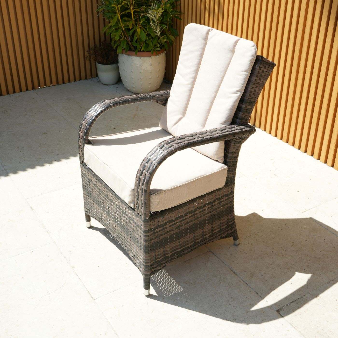 Cairo Rattan Chair with Seat Cushion