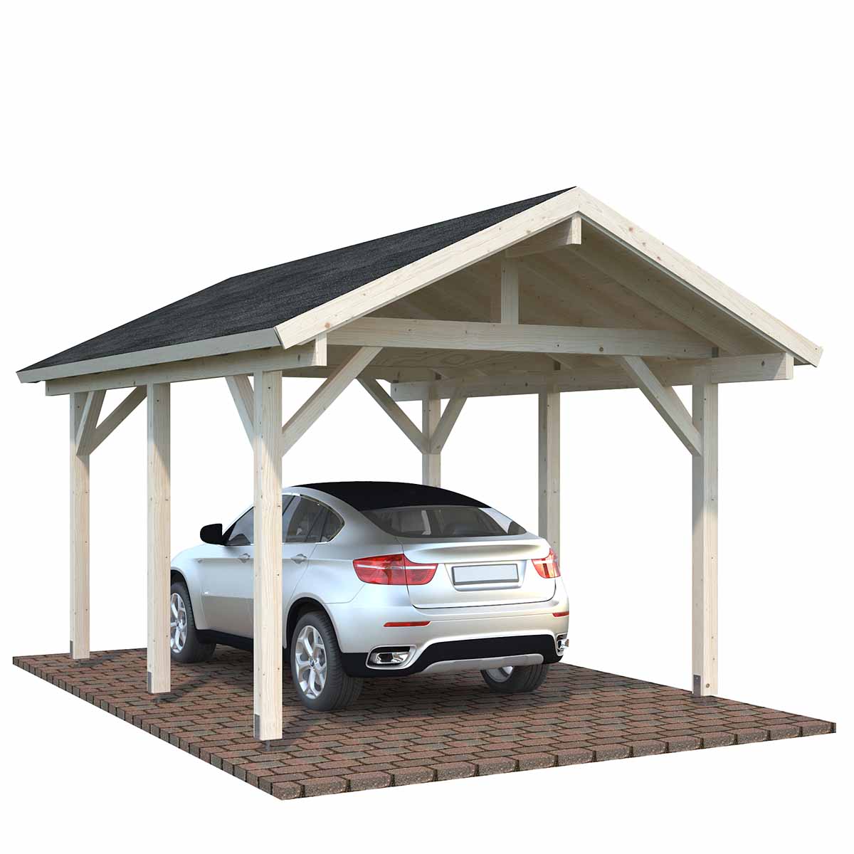 Connor 11.7m Heavy Duty Wooden Gazebo / Car Port