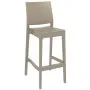 Maya Bar Stool in Taupe - 75cm