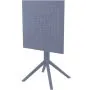 Sky 60 x 60 Folding Table in Dark Grey