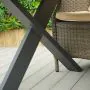 6 Seater Tebal 180cm Rectangular Table Top with X Legs with Boston Chairs