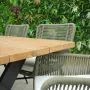 Tebal Teak 180cm Rectangular Table with 6 Diana Chairs