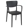 Front Chair of the Loft Armchair in Black