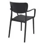 Back View of the Loft Armchair in Black