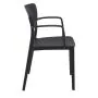 Side View of the Loft Armchair in Black