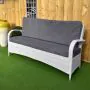 Treviso Triple Bench with Back Cushion 