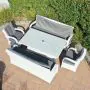 Treviso Rectangle Table With Two 3 Seater Sofa and 2 Chairs Set