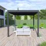 Ombrea Bio-Climatic 4m x 4m Freestanding Pergola - Anthracite
