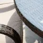 Cairo 4 Seat Rattan Round Set with Quick Dry Seat and Back Cushions