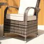 Cairo 4 Seat Rattan Round Set with Quick Dry Seat and Back Cushions