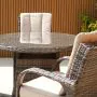 Cairo 4 Seat Rattan Round Set with Quick Dry Seat and Back Cushions