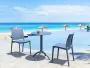 2 Maya Chairs with Octopus Round Table in Grey