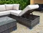 Rio Grande Corner Sofa Set With Two Armchairs/Back Cushion - Chocolate