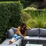 Grey Lounger Sofa Set