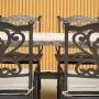 Killiney 6 Seat Rectangular Garden Set with Cast Aluminium Hampshire Chairs