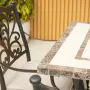 Killiney 6 Seat Rectangular Garden Set with Cast Aluminium Hampshire Chairs