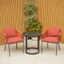Galaxy Aranweave Bistro Set in Orange