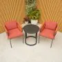 Galaxy Aranweave Bistro Set in Orange