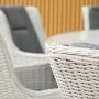 Roma Light Grey 8 Seater Round Rattan Dining Set with Lazy Susan
