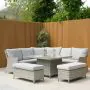 Corner Fire Pit Table Set