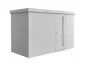 Garden Shed - Neo - Metallic Silver - 1D - 348cm x 180cm x 222cm - Standard Door