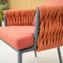 Galaxy Aranweave Bistro Set in Orange
