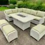Connemara Corner Set with Rectangular Fire Pit Table