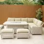 Connemara Corner Set with Rectangular Fire Pit Table
