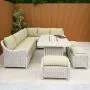 Connemara Corner Set with Rectangular Fire Pit Table