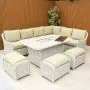 Connemara Corner Set with Rectangular Fire Pit Table
