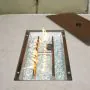 Connemara Corner Outdoor Dining Set with Rectangular Fire Pit Table