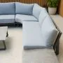 Celestial Corner Sofa Set with Side Table in Grey
