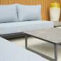Celestial Corner Sofa Set with Side Table in Grey