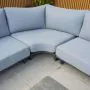 Celestial Corner Sofa Set with Side Table in Grey