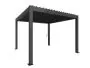 Biohort Adjustable Bio-Climatic Pergola - Metallic Dark Grey - 3.5m x 3.5m