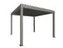 Biohort Adjustable Bio-Climatic Pergola - Metallic Quartz Grey - 3.5m x 3.5m