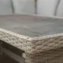 Close up of Ceramic Glass Table for Sandringham Corner Set