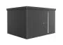 Garden Shed - Neo - Metallic Dark Grey - 3D - 348cm x 292cm x 222cm - Standard Door