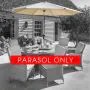 3m Luxury Silver/Dove Parasol