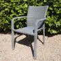 Oliveira Grey Rattan Weave Chair