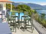 4 Maya Bar 75 Stools and Sky Bar 60 Table Set in Green