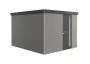 Garden Shed - Neo - Metallic Quartz Grey X Dark Grey - 4C - 292cm x 348cm x 222cm - Standard Door