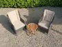 2 Seater Round Bistro Table With Boston Chairs