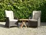 2 Seater Square Bistro Table With Boston Chairs