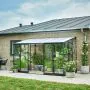 Halls Qube Lean-To Greenhouse - 612 - 6ft x 12ft