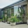 Halls Qube Lean-To Greenhouse - 612 - 6ft x 12ft