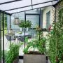 Halls Qube Lean-To Greenhouse - 612 - 6ft x 12ft